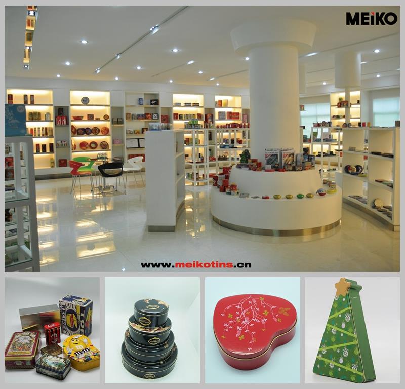 3D ڈیزائن ٹنپل آئتاکار کوکی ٹن باکس (ایم -2134)